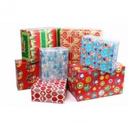 Kerst kadopapier 5 rollen - Kerstversiering