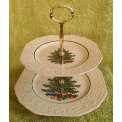 Cuthbertson (Spode) Christmas Tree - etagère