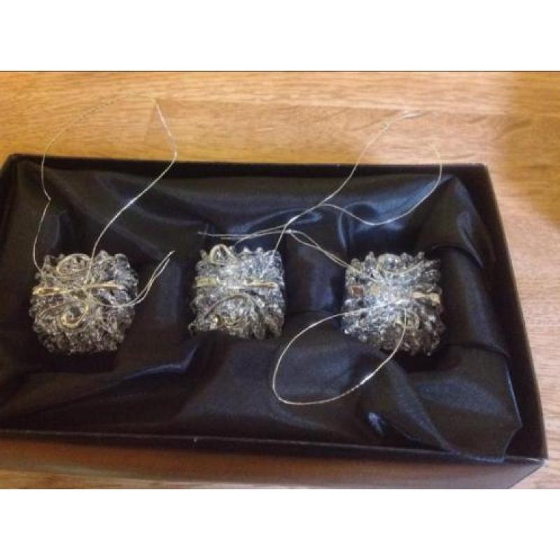Kerst versiering glas ornamenten handgemaakt