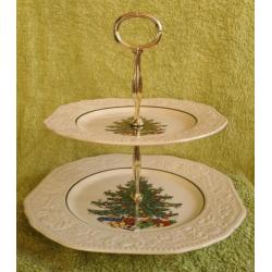 Cuthbertson (Spode) Christmas Tree - etagère