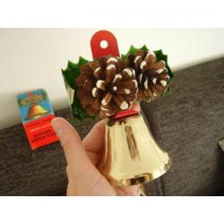 hele oude kerstklok/ kerst bel/kerstbel in doos