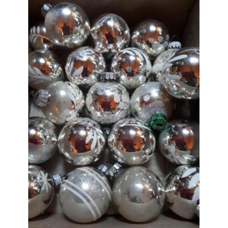 20 kleine glazen oude kerstballen