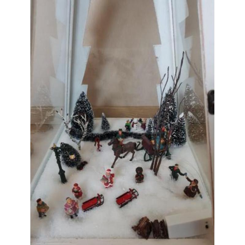 Houten kerstboom piramide