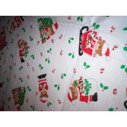 Grote Kerst Tafel Kleed Geplastificeerd Met Gratis Extras.
