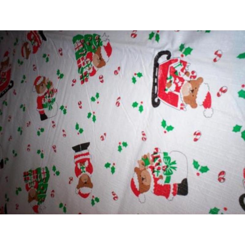 Grote Kerst Tafel Kleed Geplastificeerd Met Gratis Extras.