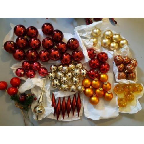Echte glazen kerstballen van kerstbeurs uit Wenen +/- 70st.