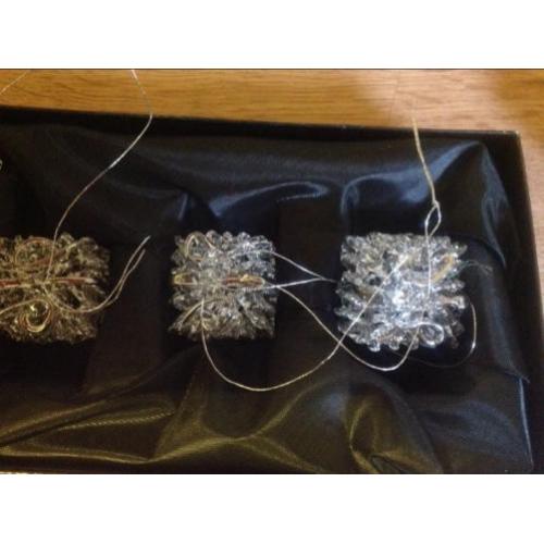 Kerst versiering glas ornamenten handgemaakt
