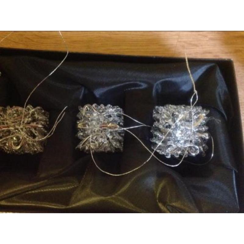 Kerst versiering glas ornamenten handgemaakt