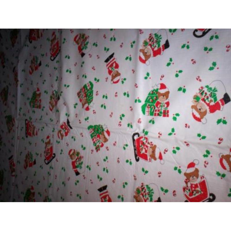 Grote Kerst Tafel Kleed Geplastificeerd Met Gratis Extras.