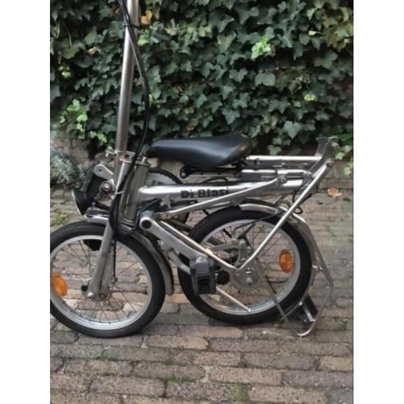 Zeer nette di blasi RvS vouwfiets met versnellingen diblasi