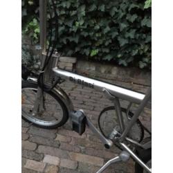 Zeer nette di blasi RvS vouwfiets met versnellingen diblasi