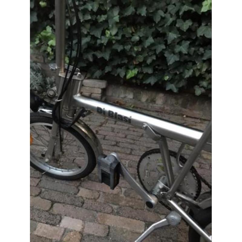Zeer nette di blasi RvS vouwfiets met versnellingen diblasi