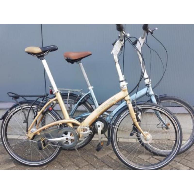 2 Aluminium batavus vouwfietsen 8 naaf versnellingen