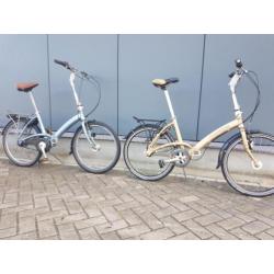 2 Aluminium batavus vouwfietsen 8 naaf versnellingen