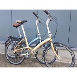 2 Aluminium batavus vouwfietsen 8 naaf versnellingen