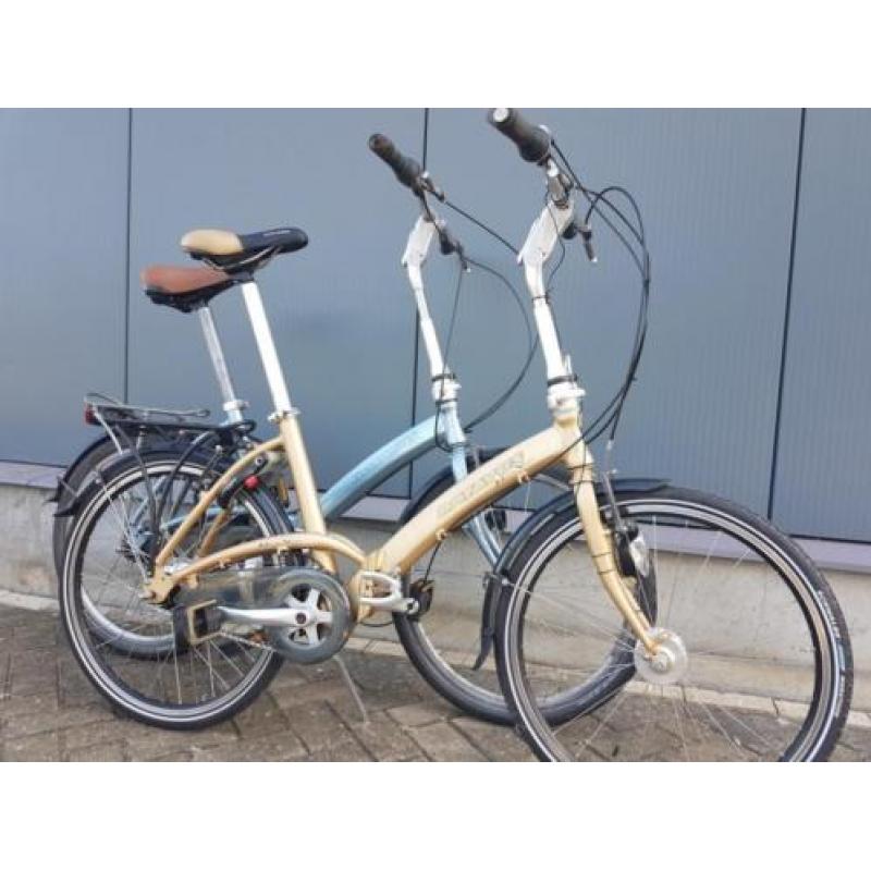 2 Aluminium batavus vouwfietsen 8 naaf versnellingen