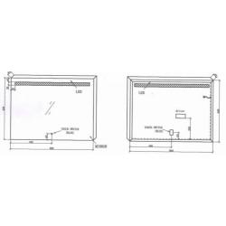 Miracle LED spiegel 80x60cm