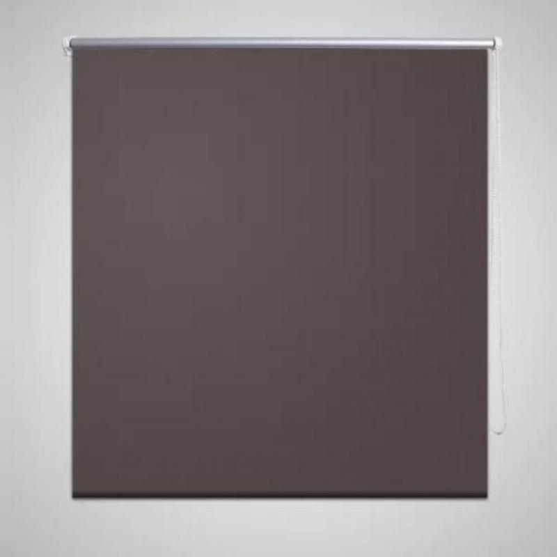 vidaXL Rolgordijn verduisterend 120 x 230 cm koffiebruin