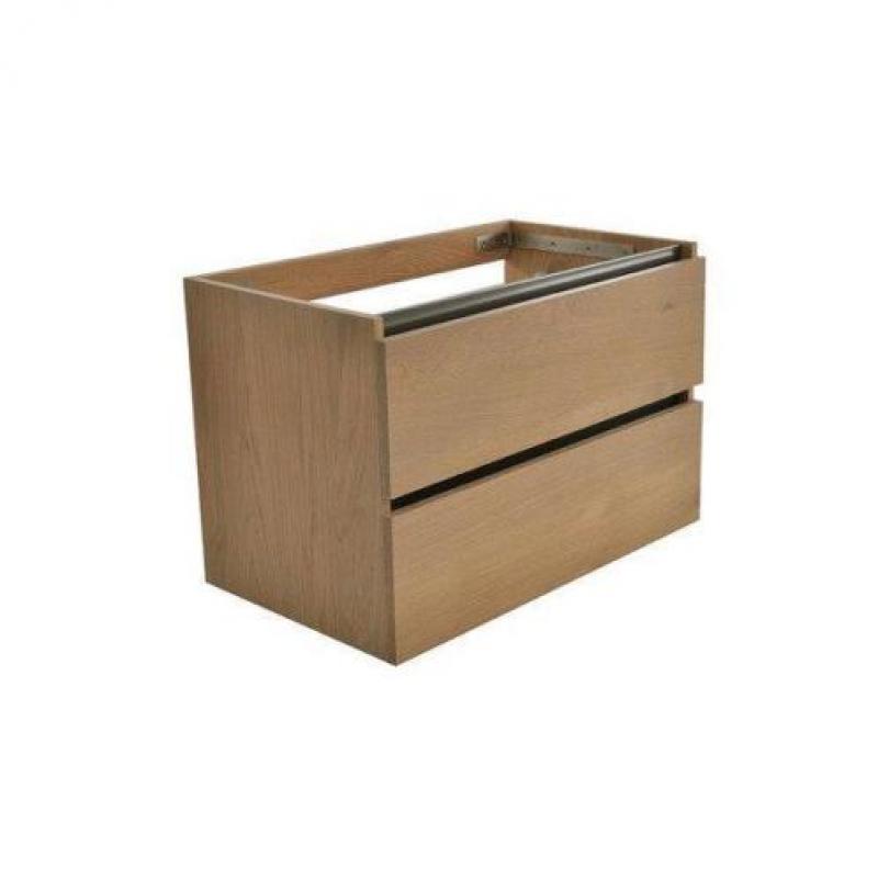 Praya Wiesbaden Vision wastafelonderkast 80x46x53cm eiken