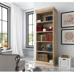 Boekenkast River - Wit - Eiken - 68 cm - Kast - Open vakken