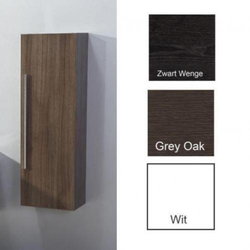 Hoge kast 120 cm wit (Badkamermeubels)