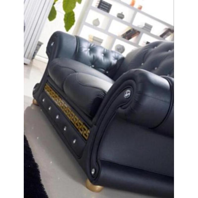 - versace klassieke italiaansen banken leer 3+2 zits 1150,-