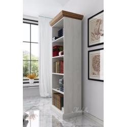 Boekenkast River - Wit - Eiken - 68 cm - Kast - Open vakken