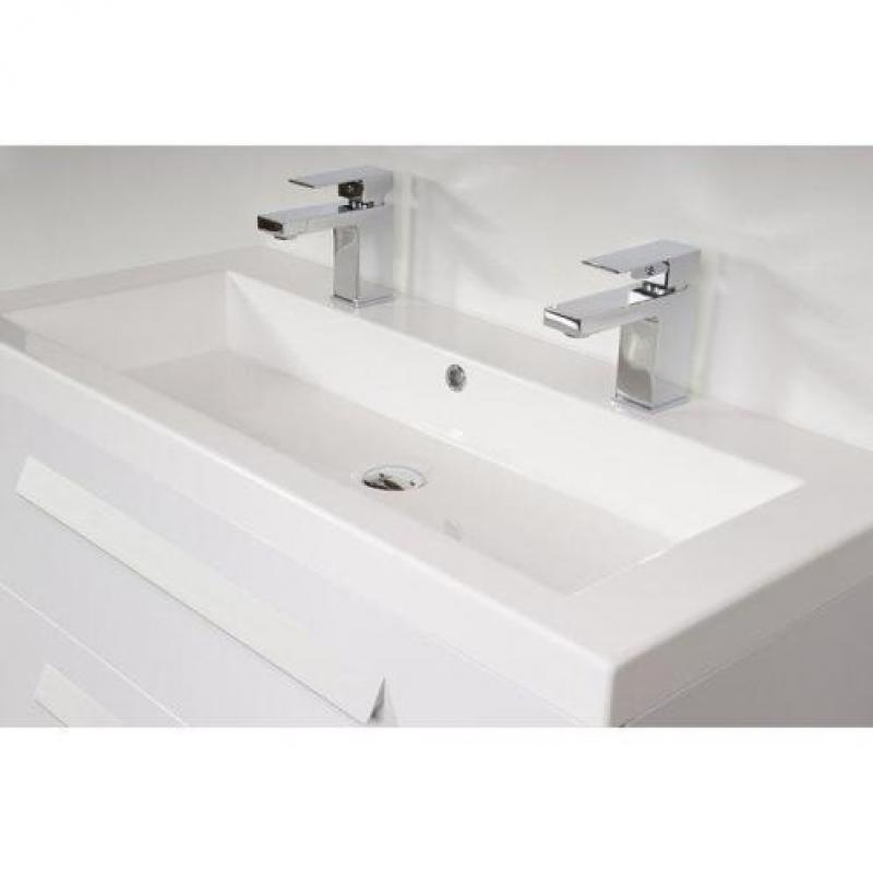 Saniclass Foggia badmeubelset 100cm 1 kraangat Black diamond