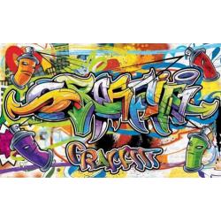 Fotobehang GRAFFITI Gratis lijm en Verzenden 11400