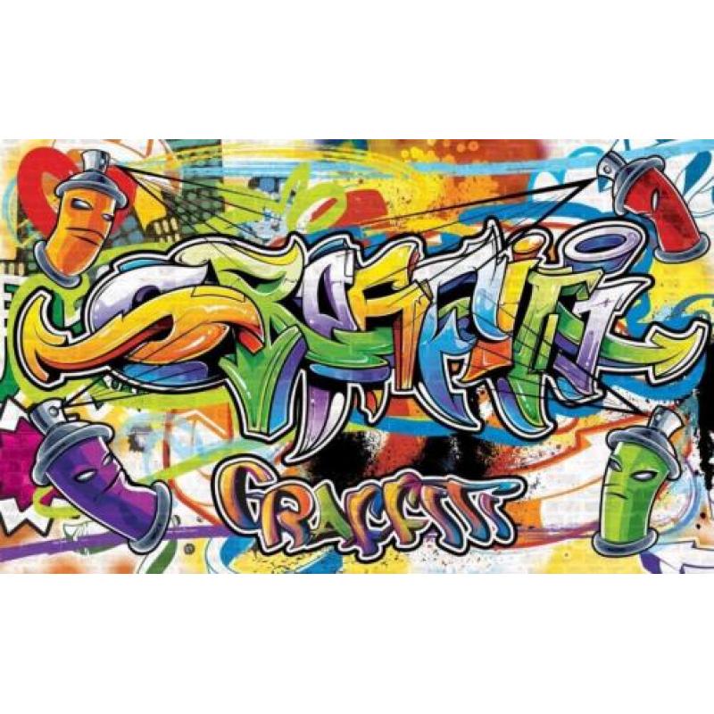 Fotobehang GRAFFITI Gratis lijm en Verzenden 11400