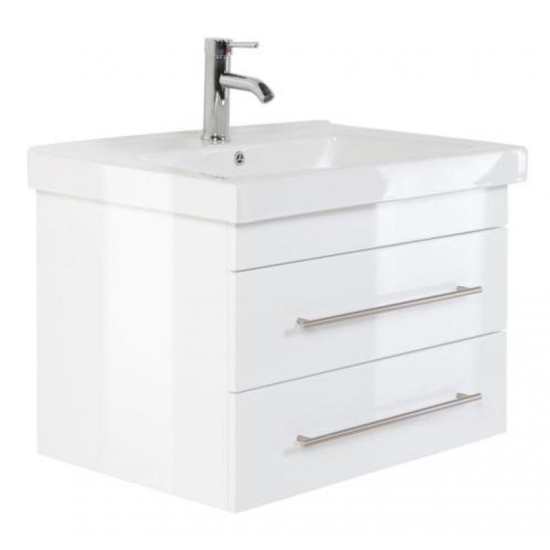 Badmeubel Badkamermeubel Keramiek Faculty 75 cm Wit