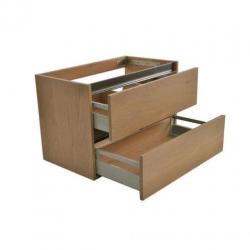 Praya Wiesbaden Vision wastafelonderkast 80x46x53cm eiken