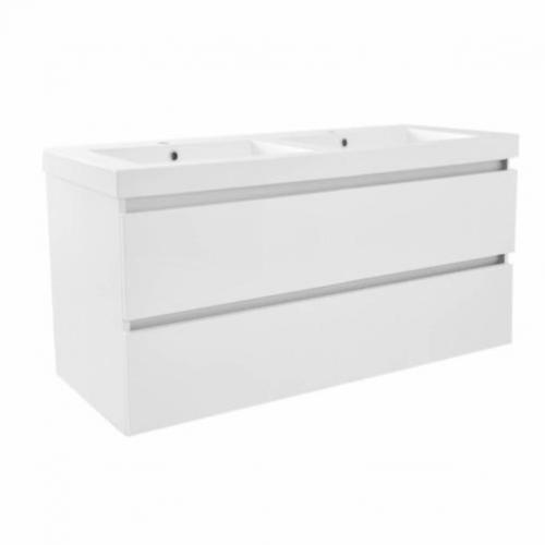 Badmeubelset Livorno 120x48x50 cm Hoogglans Wit