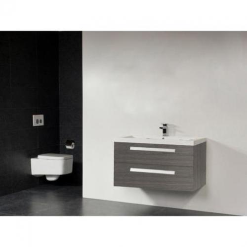 Saniclass Foggia badmeubelset 100cm 1 kraangat Black diamond