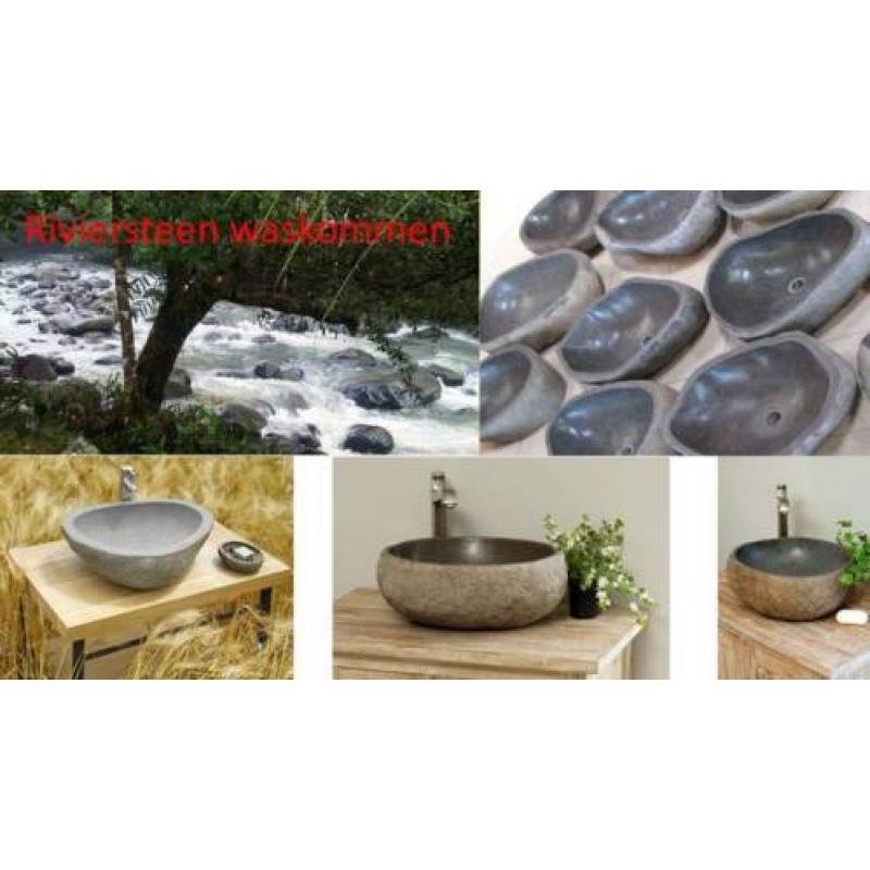 waskom,wasbak,wastafels,riverstone,riviersteen,rivierkei