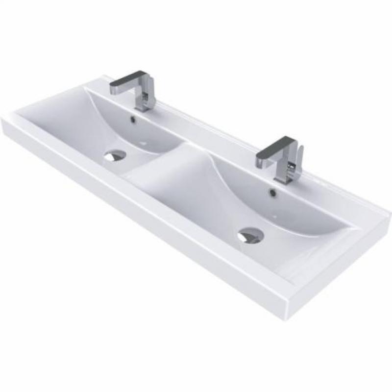 Badmeubelset Livorno 120x48x50 cm Hoogglans Wit
