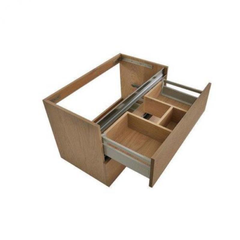 Praya Wiesbaden Vision wastafelonderkast 80x46x53cm eiken