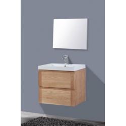 Badmeubel Trend Wood 80Cm Massief Geolied Eiken