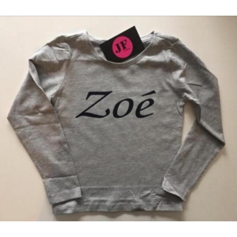 Leuke shirts met je eigen naam in maat 50, nieuw!!