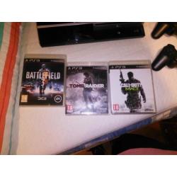 Playstation 3 met heel veel spellen.