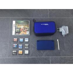 Nintendo ds inclusief spelletjes, oplader en hoes