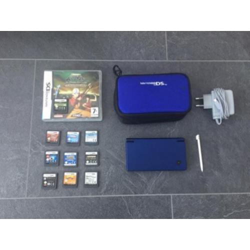 Nintendo ds inclusief spelletjes, oplader en hoes