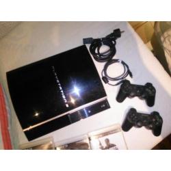 Playstation 3 met heel veel spellen.