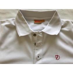 Fjallraven Crowley Pique poloshirt, wit, heren M, nieuw