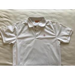 Fjallraven Crowley Pique poloshirt, wit, heren M, nieuw