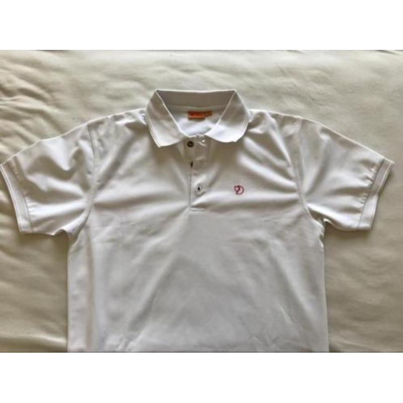Fjallraven Crowley Pique poloshirt, wit, heren M, nieuw