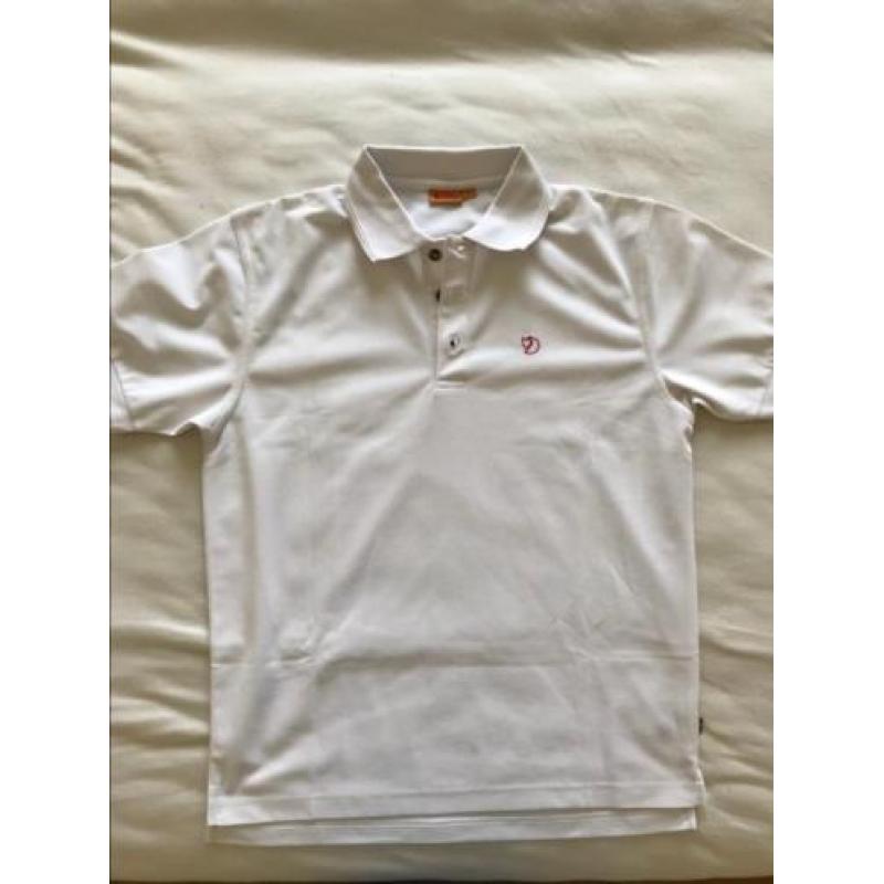 Fjallraven Crowley Pique poloshirt, wit, heren M, nieuw