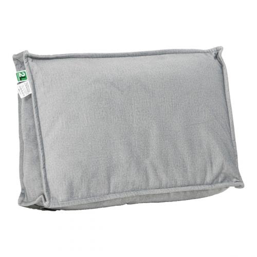 2L Home & Garden Palletkussen Velvet Lichtgrijs - 60 x 40cm